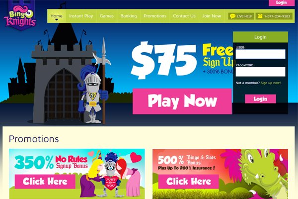 Bingo Knights screen shot