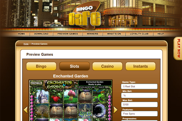 Bingo Cafe screen shot