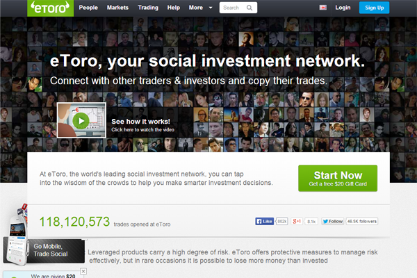 eToro screen shot