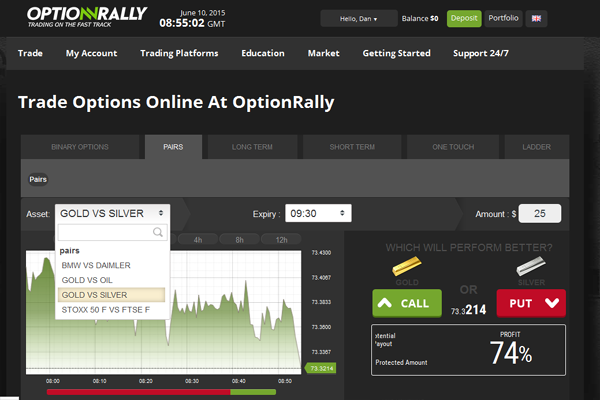 OptionRally screen shot