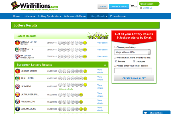 WinTrillions screen shot