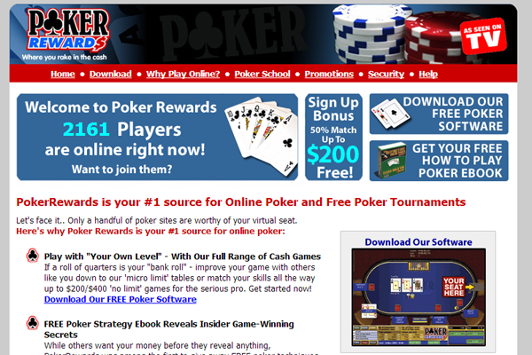 Poker Rewards screen shot