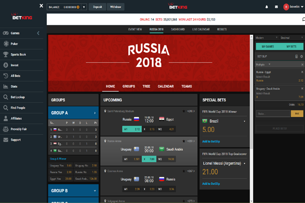 BetKing Sportsbook screen shot
