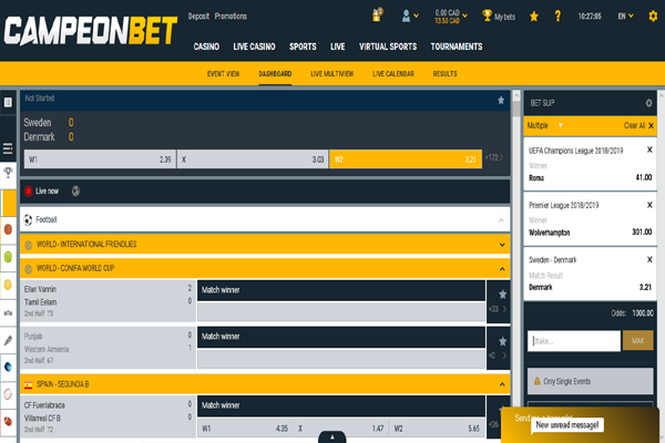 CampeonBet screen shot