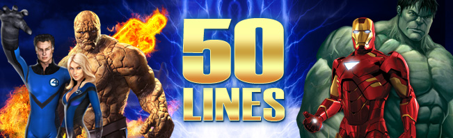 marvel 50 line slots