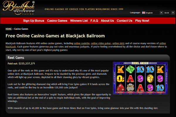BlackJack Ballroom screen shot