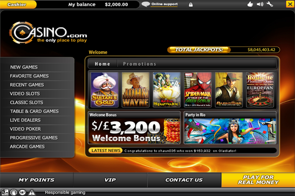 Casino.com screen shot