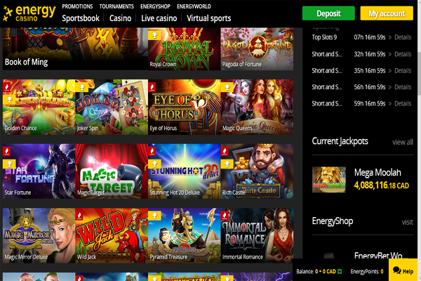 EnergyCasino screen shot