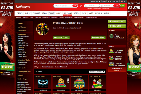 Ladbrokes Casino screen shot