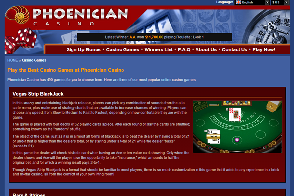 Phoenician Casino screen shot