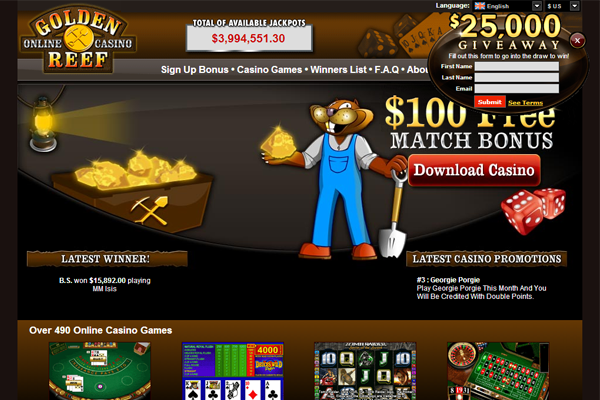 Golden Reef Casino screen shot