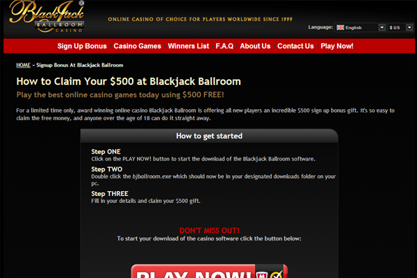 BlackJack Ballroom screen shot