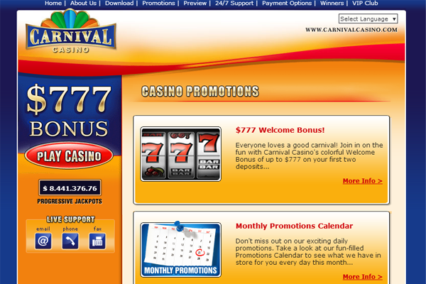 Carnival Casino screen shot