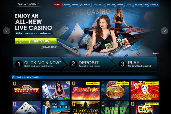 Gala Casino screen shot